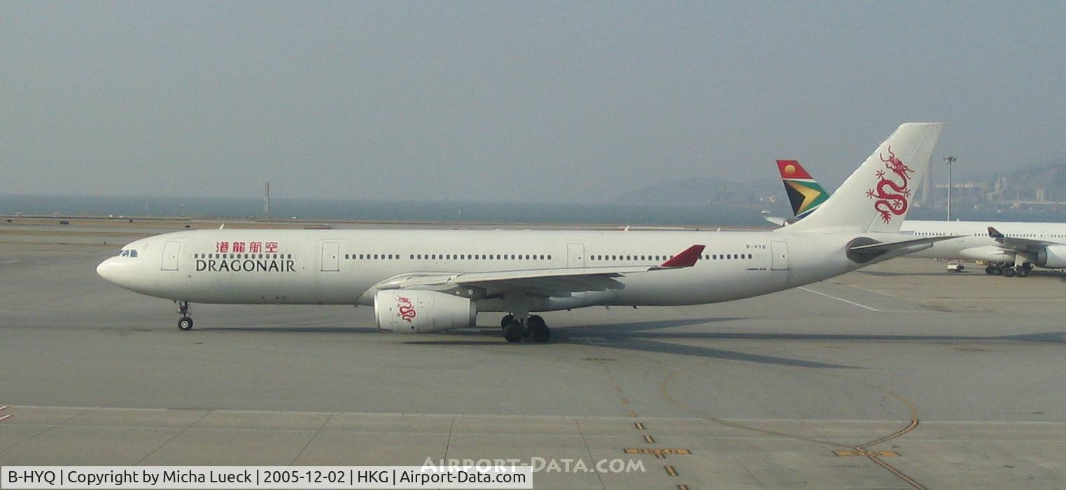 B-HYQ, 2004 Airbus A330-343X C/N 581, Leaving Hong Kong