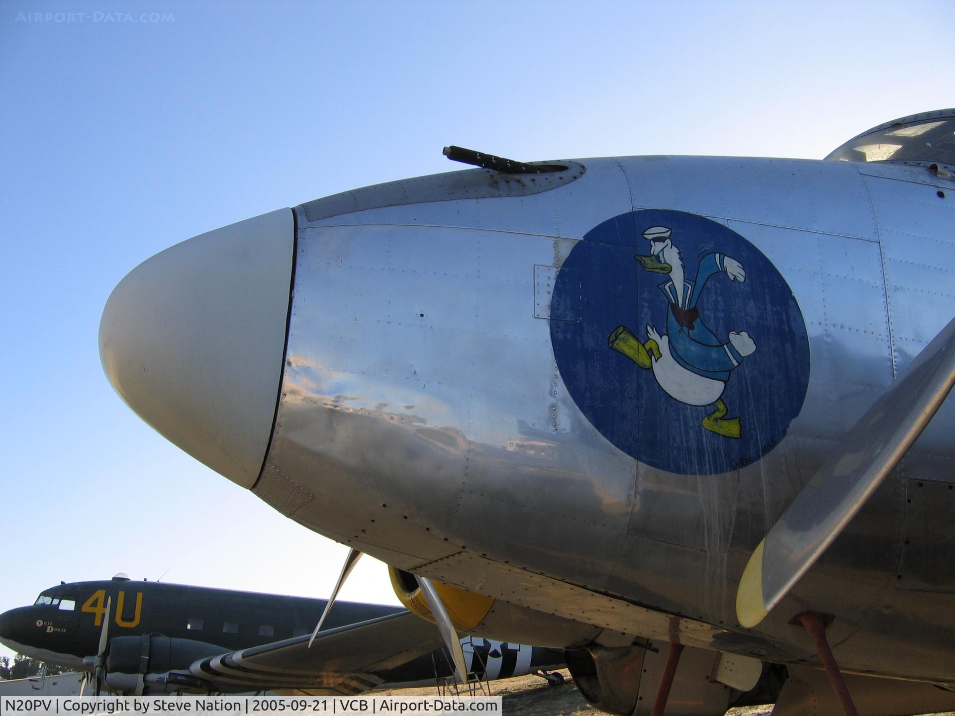 N20PV, 1944 Lockheed PV-2 Harpoon C/N 15-1490, Fighting Donald logo on port nose
