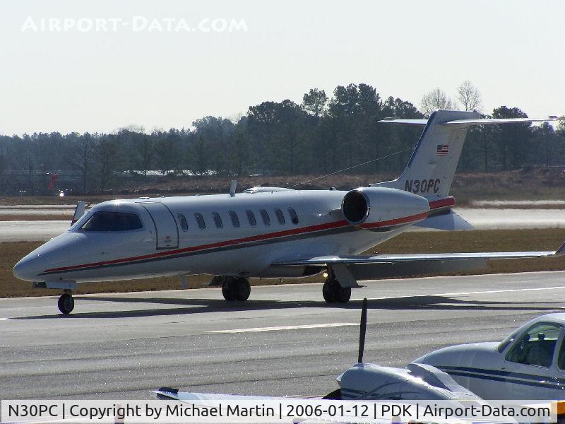 N30PC, 2003 Learjet 45 C/N 235, Taxing back from flight