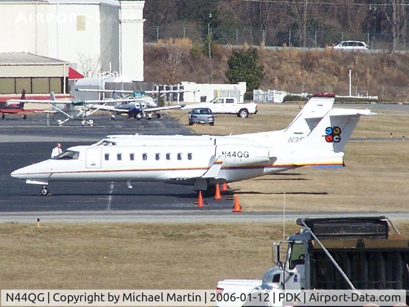 N44QG, 2008 Learjet Inc 45 C/N 361, Long range photo - pardon the quality - Tiedown @ Signature Flight Services