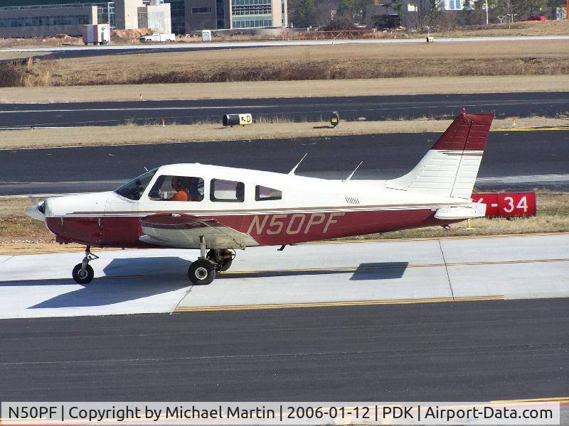 N50PF, 1984 Piper PA-28-161 C/N 28-8416084, Taxing to 20R