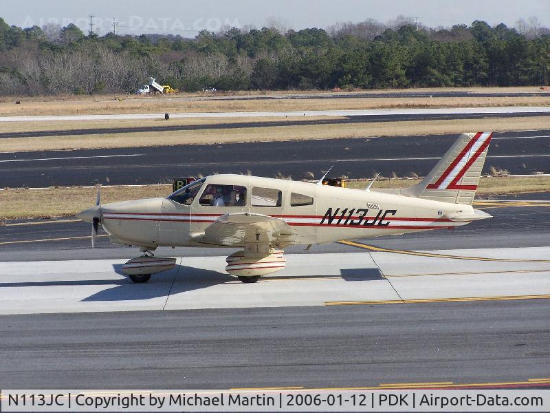 N113JC, 1982 Piper PA-28-236 Dakota C/N 28-8211027, Taxing to 20L