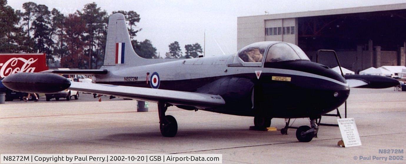 N8272M, 1961 BAC 84 Jet Provost T.4 C/N PAC/W/15526, Provost on display at Seymour Johnson AFB