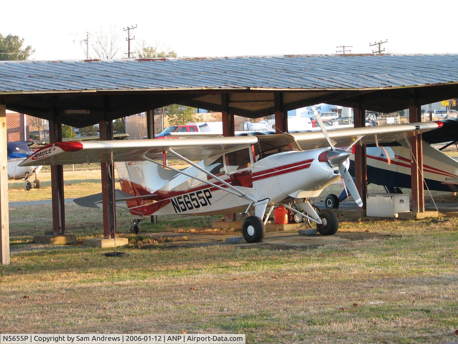 N5655P, 1984 Maule MX-7-235 Star Rocket C/N 10003C, This beauty was sitting in the hangar at ANP.  I couldn't resist taking a pic