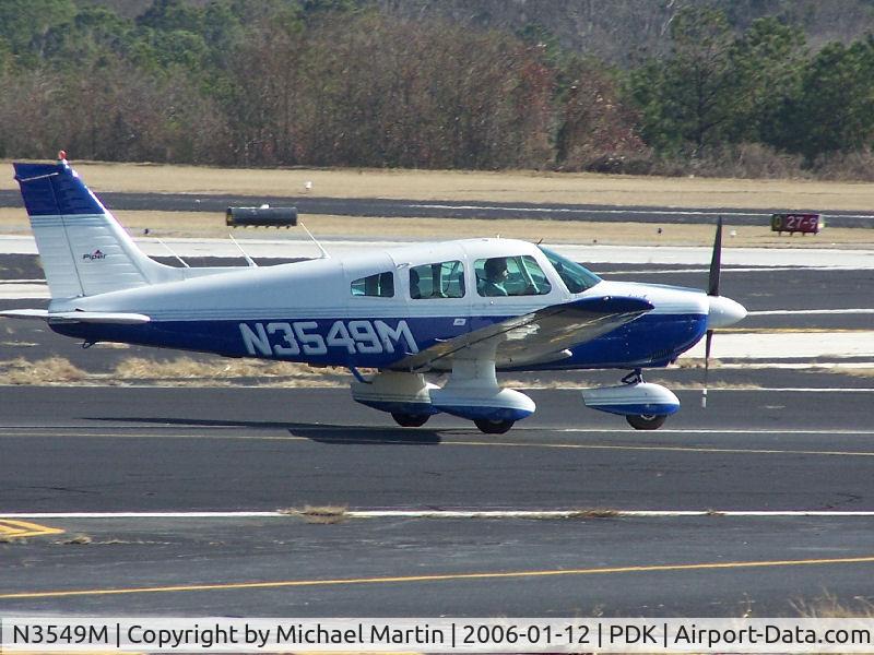 N3549M, 1978 Piper PA-28-181 C/N 28-7890312, Landing PDK on 20R