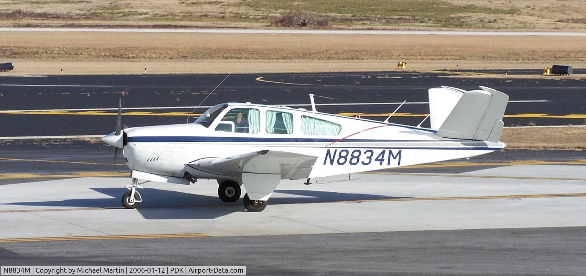 N8834M, 1964 Beech S35 Bonanza C/N D-7352, Taxing to 20L