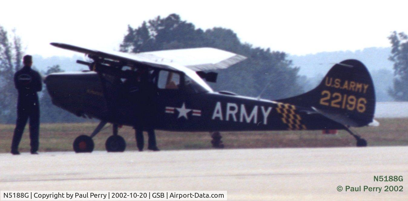 N5188G, 1951 Cessna 305A C/N 22196, Prepping for a hop at Seymour Johnson's airshow