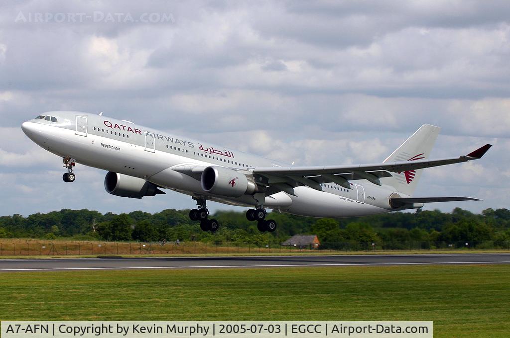 A7-AFN, 2002 Airbus A330-203 C/N 463, Just rotating from 24L.