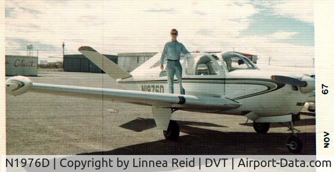 N1976D, 1956 Beech C35 Bonanza C/N D-3190, at DVT Deer Valley Arizona 1967