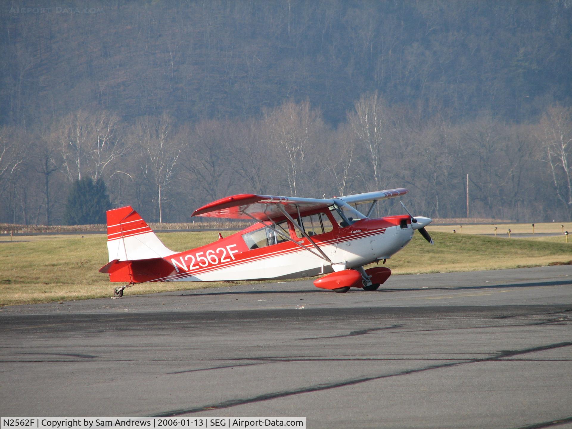 N2562F, 1965 Champion 7GCAA Citabria C/N 35, On the ramp at Penn Valley (SEG)
