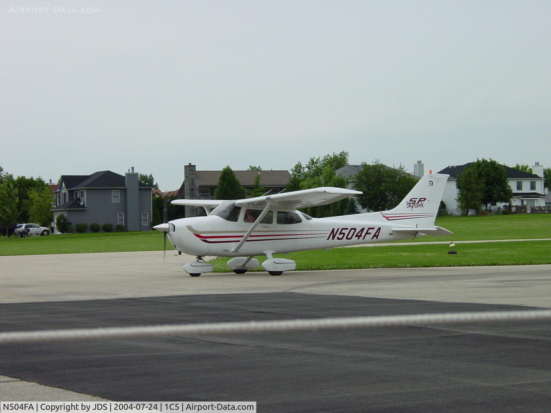 N504FA, 2003 Cessna 172S C/N 172S9504, Wife's intro flight @ 1C5