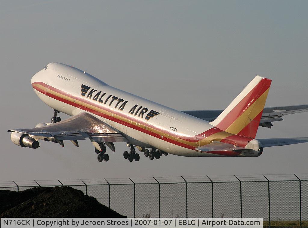 N716CK, 1970 Boeing 747-122SF C/N 19753, Cargo flight from Liege, Belgium