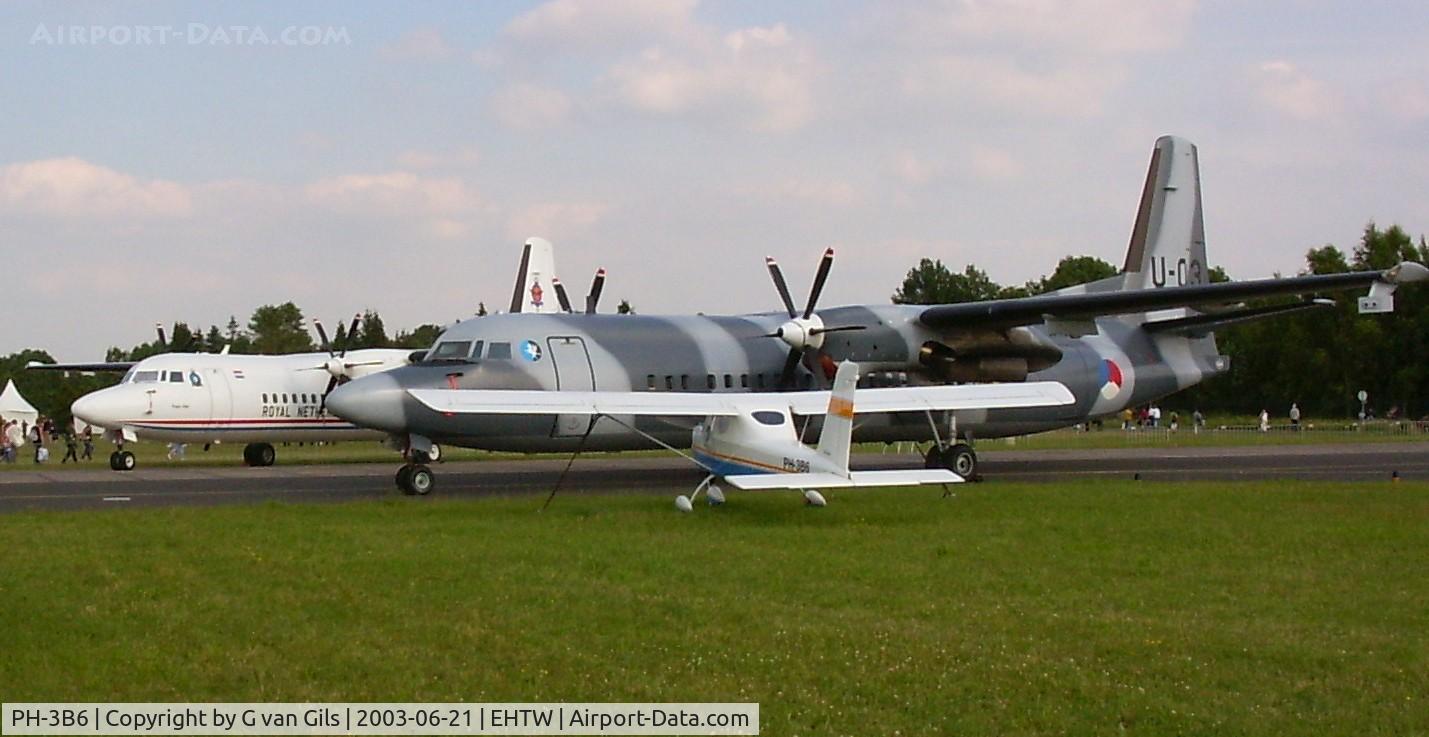 PH-3B6, Tecnam P-92 Echo C/N 302, A Technam during the 2003 airshow at Twenthe airbase.