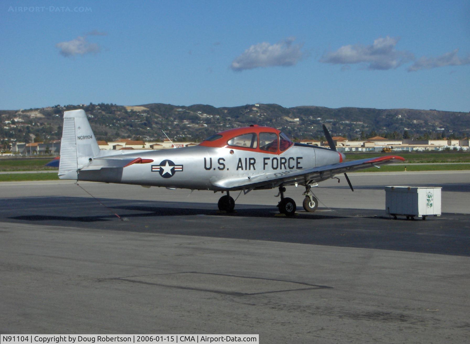 N91104, 1946 North American Navion C/N NAV-4-6, 1946 North American NAVION, Continental E185 Std. class