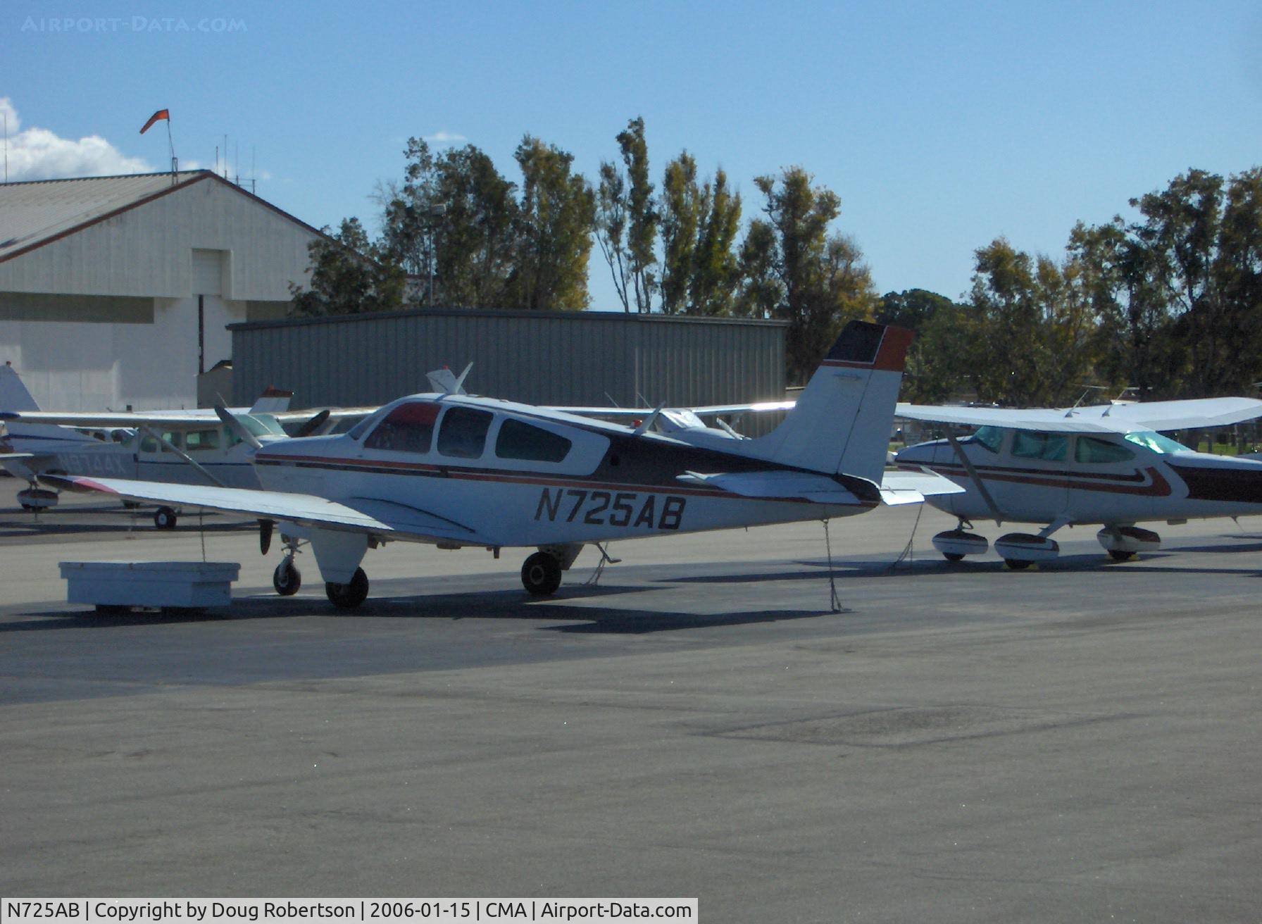 N725AB, 1969 Beech F33 Bonanza C/N CD-1238, 1969 Beech F33 BONANZA, Continental IO-470 225Hp