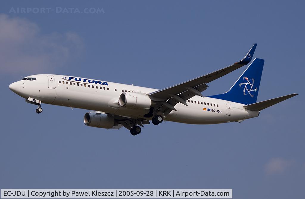 EC-JDU, 2005 Boeing 737-86N C/N 32655, visit in Kraków