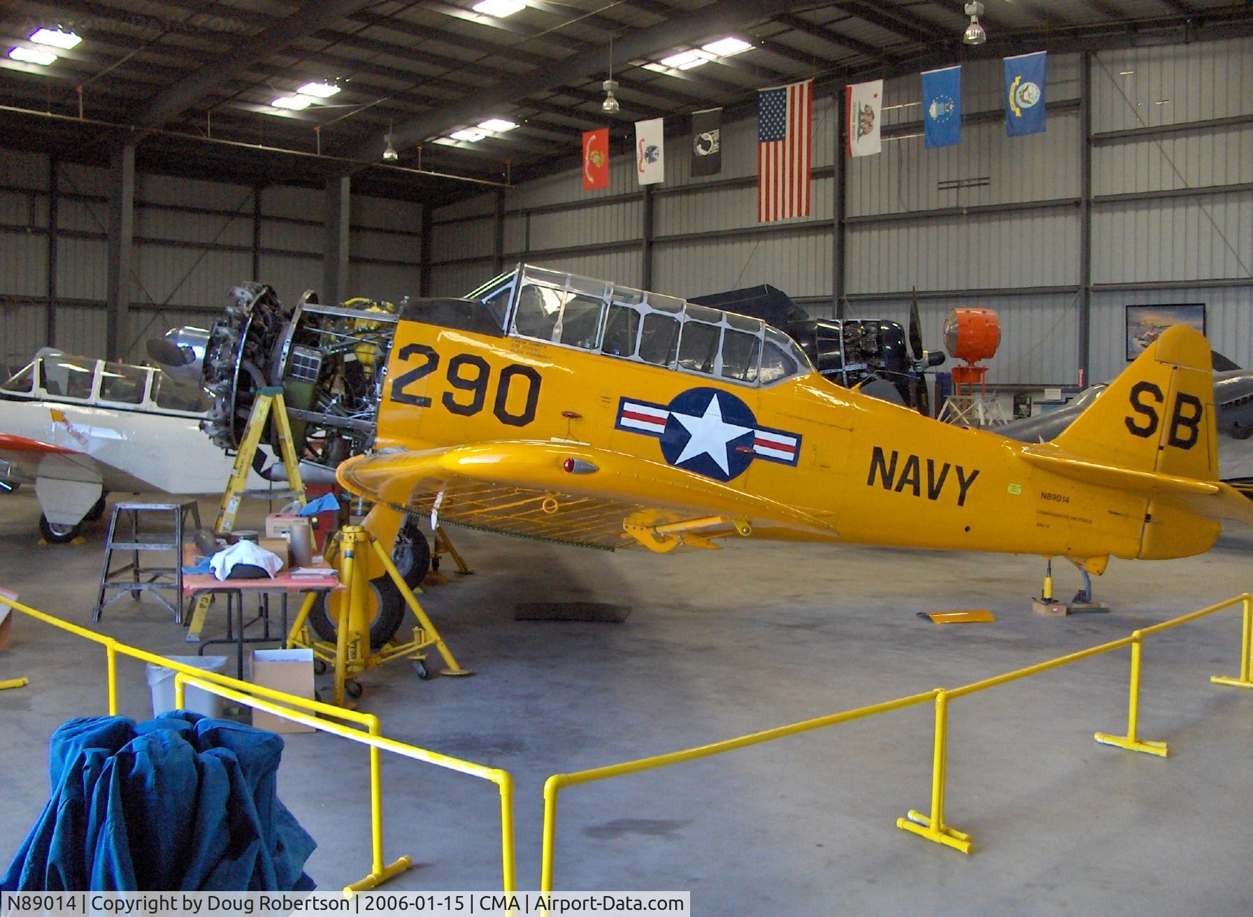N89014, 1943 North American SNJ-5 Texan Texan C/N 84865, 1943 North American SNJ-5, P&W R1340 600 Hp radial, Std. class