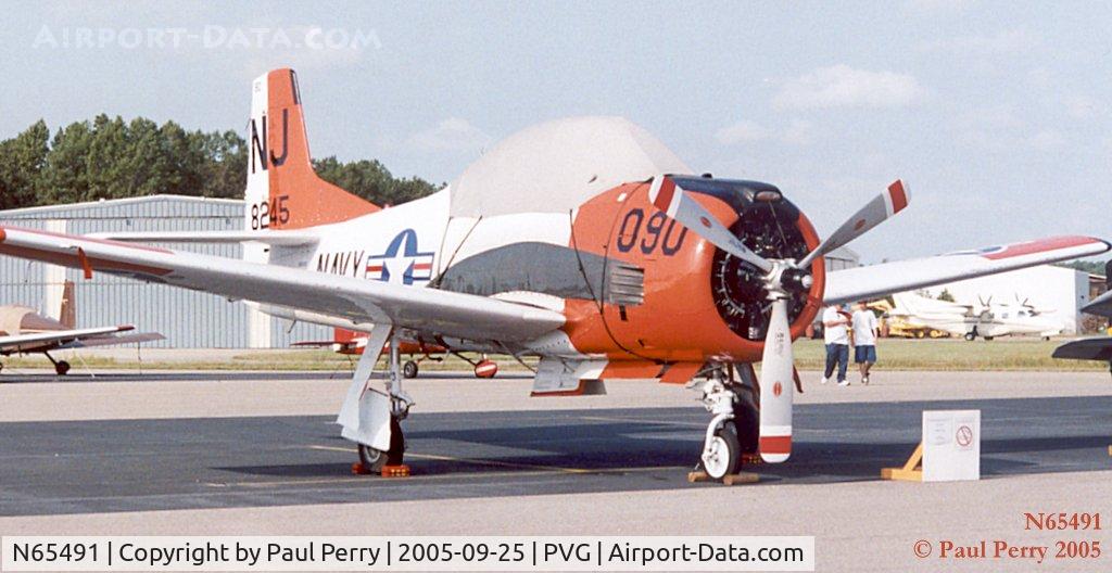 N65491, North American T-28B Trojan C/N 200-316 (138245), Sitting pretty on the static ramp before the demo launch