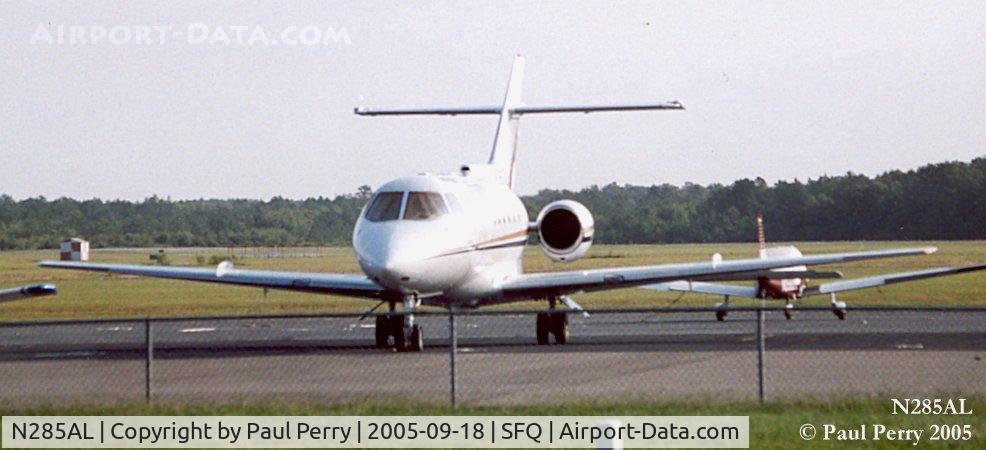 N285AL, 1987 British Aerospace BAe.125 Series 800A C/N 258085, Spooling up the engines just before her flight