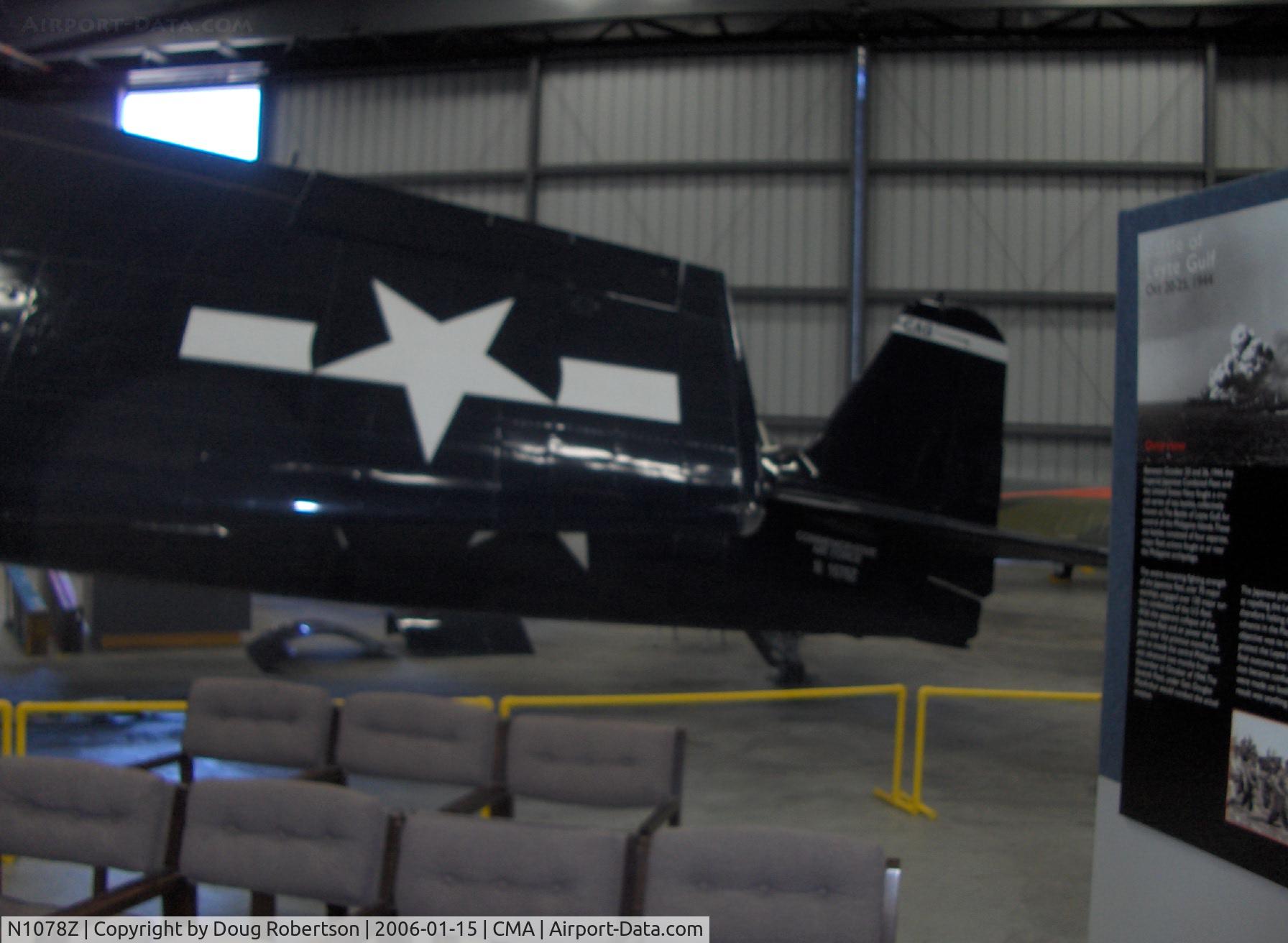 N1078Z, 1963 Grumman F6F-5 Hellcat C/N 27354801-66, S&S Special Grumman F6F-5 HELLCAT, P&W R2800-10W Double Wasp 18 cylinder 2,200 Hp, Exp. class
