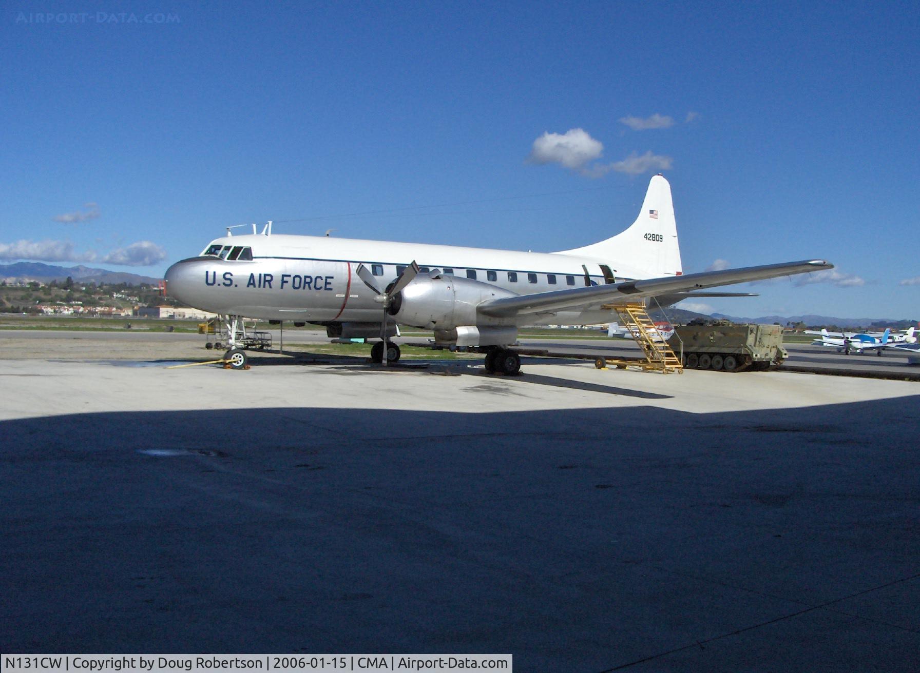 N131CW, 1954 Convair C-131D Samaritan C/N 205, 1954 Convair CV-340-67 as 2004 Convair C-131D 'SAMARITAN', 2 2,500 Hp P&W R-2800-103W radials, Exp. class