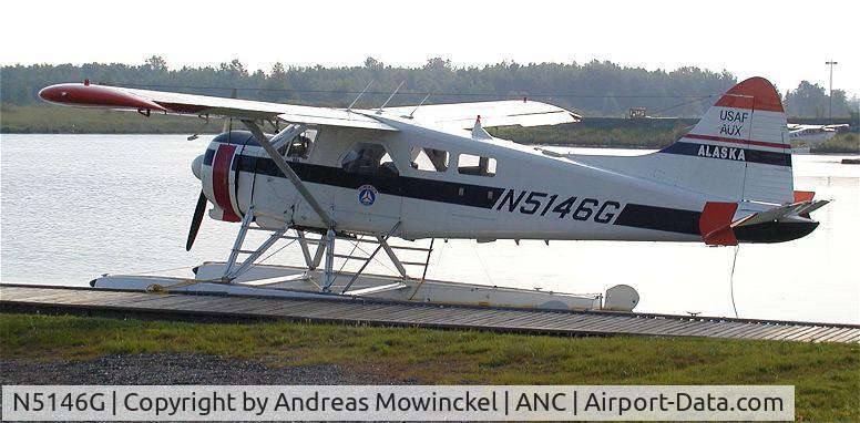 N5146G, 1952 De Havilland Canada DHC-2 Beaver Mk.1 C/N 247, At Anchorage International Airport in June 2005