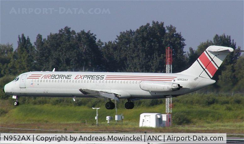 N952AX, 1974 Douglas DC-9-41 C/N 47615, At Anchorage International Airport in June 2005