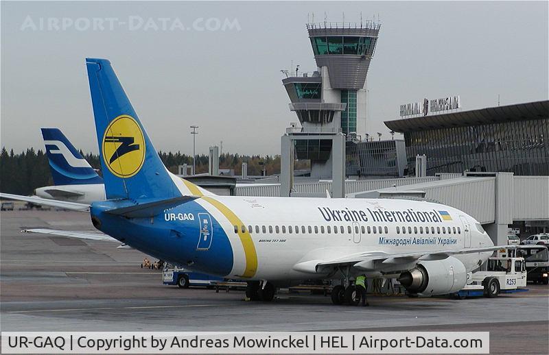 UR-GAQ, 1997 Boeing 737-33R C/N 28869, Over to Helsinki:  Ukraine International is one of several airlines from the former Soviet Union that operate to the Finnish capital.