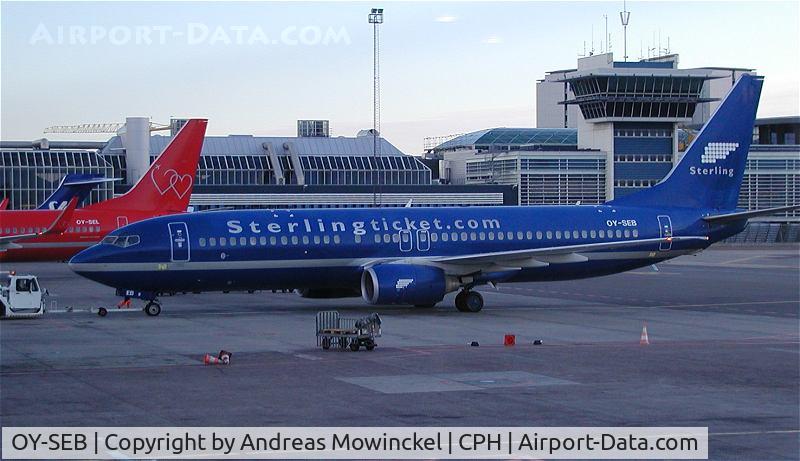 OY-SEB, 1998 Boeing 737-8Q8 C/N 28214, Sterling still operates 738's in its older colorscheme.