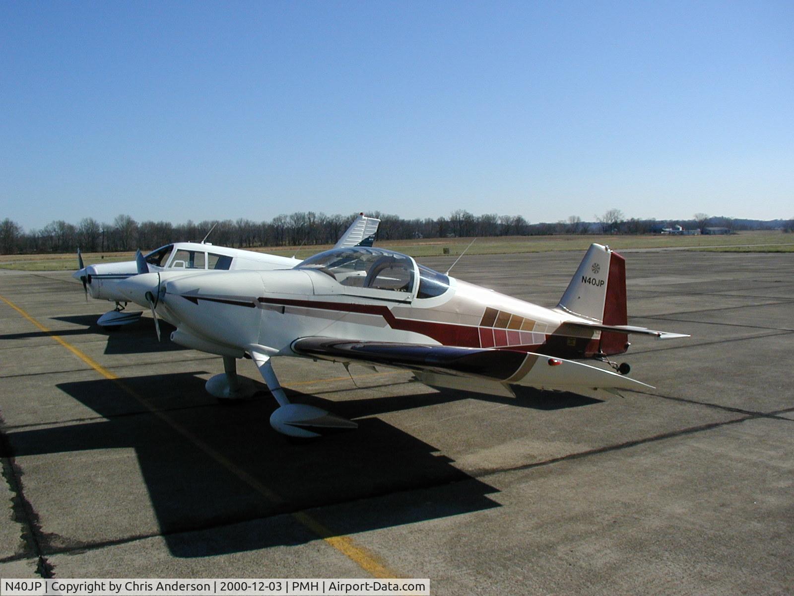 N40JP, 1991 Vans RV-6 C/N 20581, Parked at Portsmouth Ohio