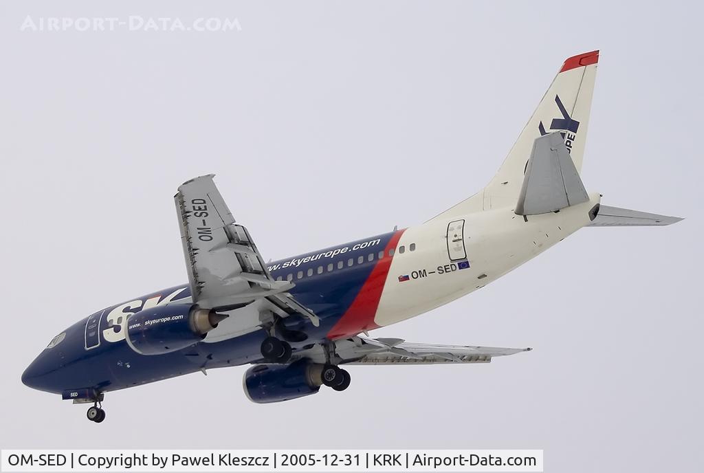 OM-SED, 1991 Boeing 737-53C C/N 24826, Last landing - end of year 2005