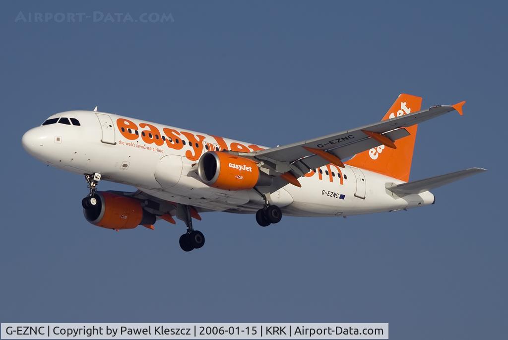 G-EZNC, 2003 Airbus A319-111 C/N 2050, Landing