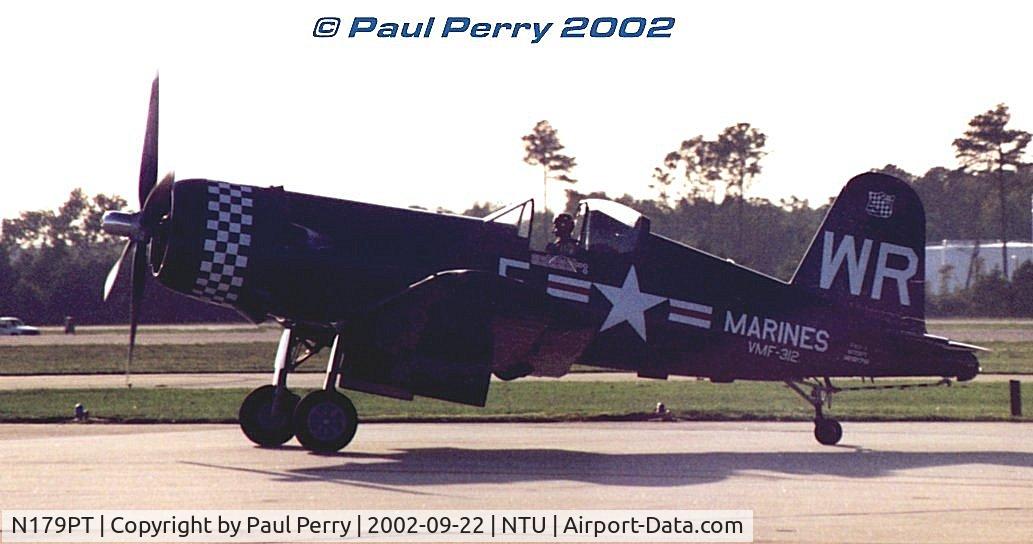 N179PT, 1948 Vought F4U-5 Corsair C/N Not found (Bu122179), Taxiing back in after a great performance