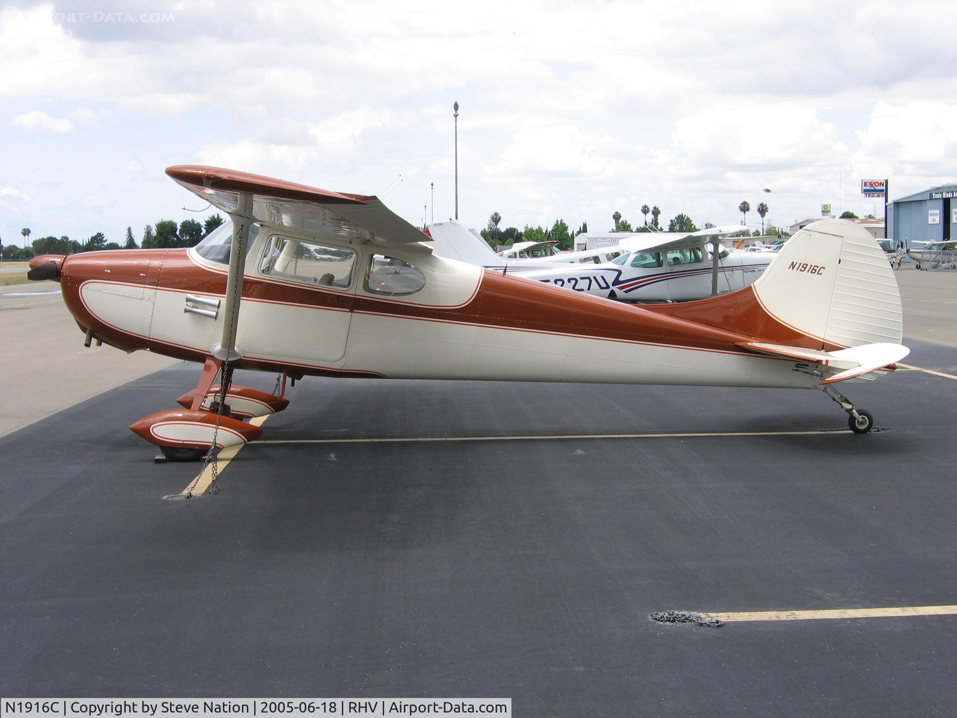 N1916C, 1953 Cessna 170B C/N 26061, 1953 Cessna 170Bat Reid-Hillview Airport, San Jose, CA