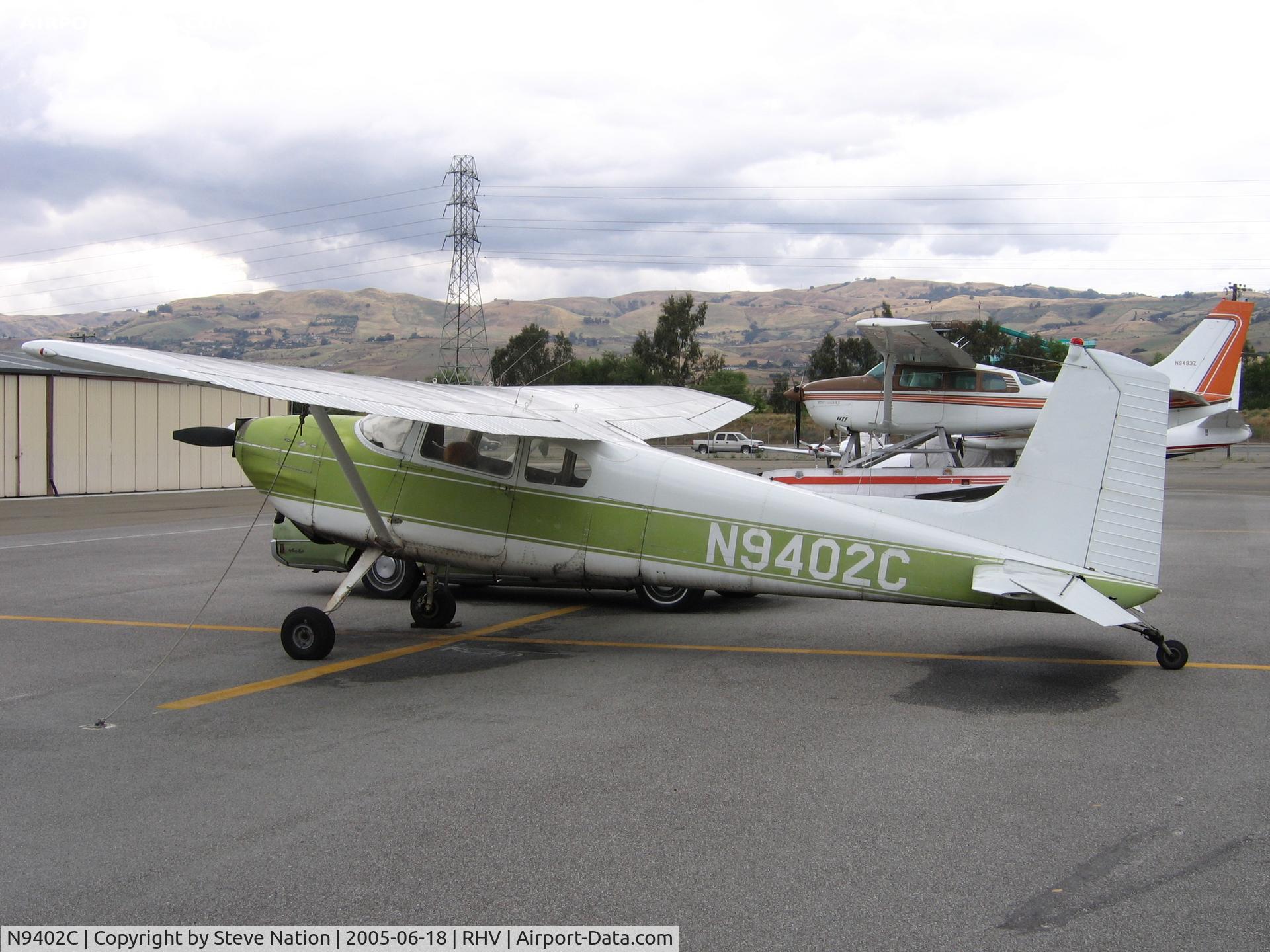 N9402C, 1955 Cessna 180 C/N 31800, 1955 Cessna 180 at Reid-Hillview Airport, San Jose, CA