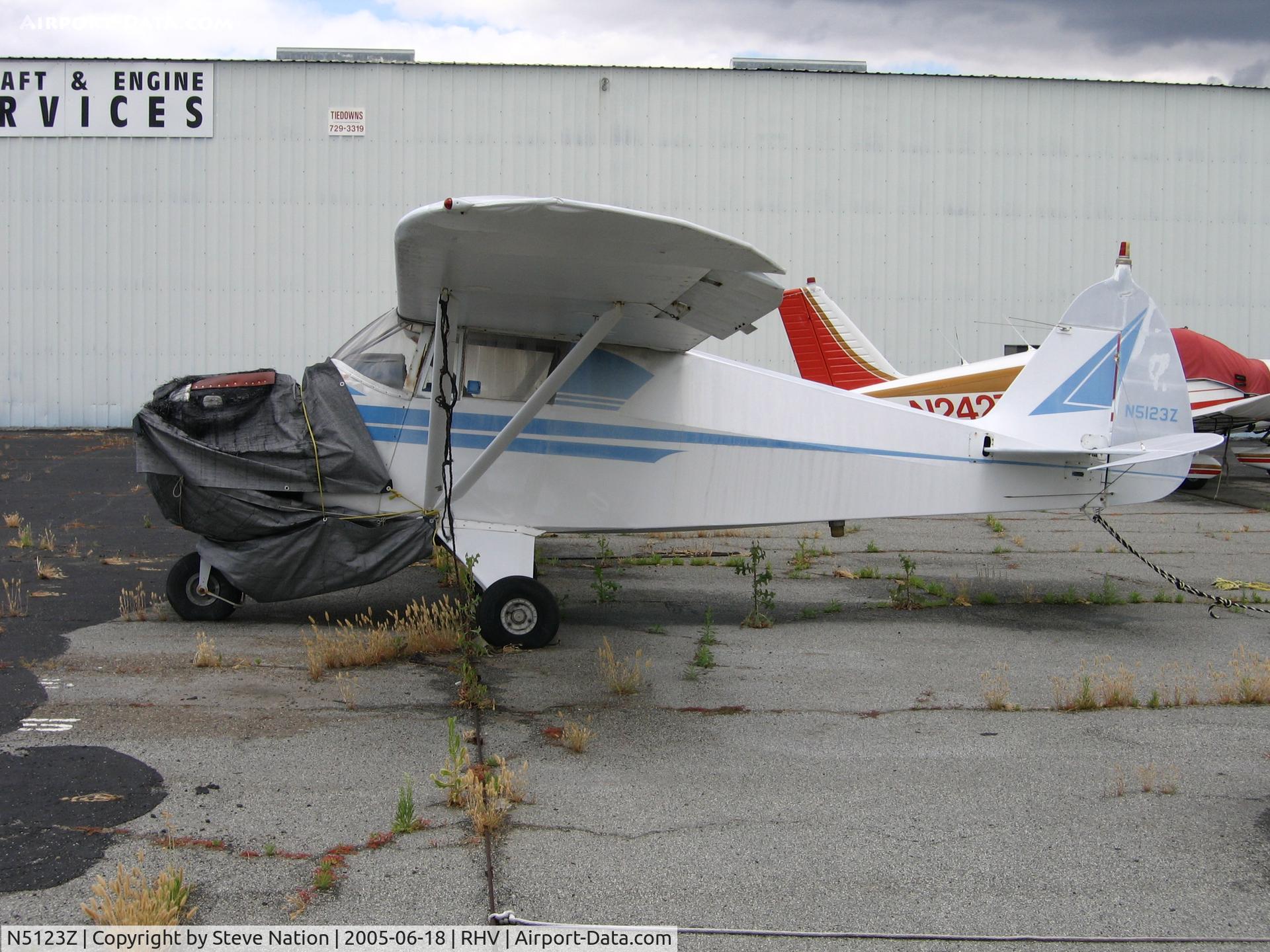 N5123Z, 1961 Piper PA-22-108 Colt C/N 22-8764, Semi-derelict 1961 Piper PA-22-108 at Reid-Hillview Airport, San Jose, CA