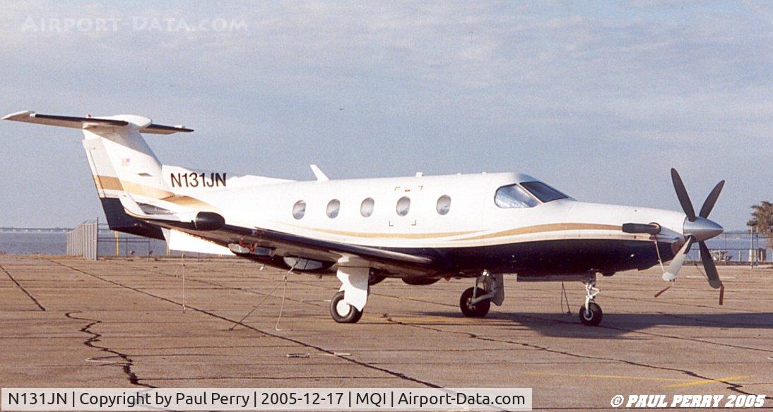 N131JN, 2002 Pilatus PC-12/45 C/N 446, All alone on her section of the ramp