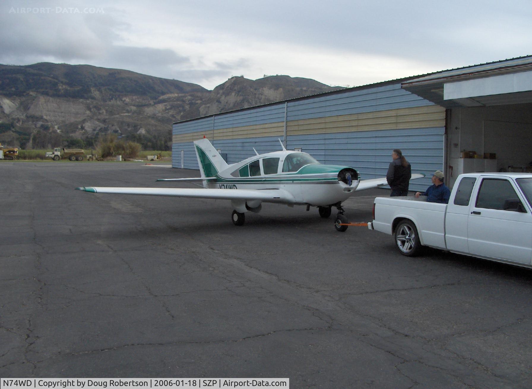 N74WD, 1973 Bellanca 17-31ATC Super Viking C/N 73-31065, 1973 Bellanca 17-31ATC TURBO VIKING, Lyc. TIO-540-K1E5 285/300 Hp RAJAY turbocharger, paint shop