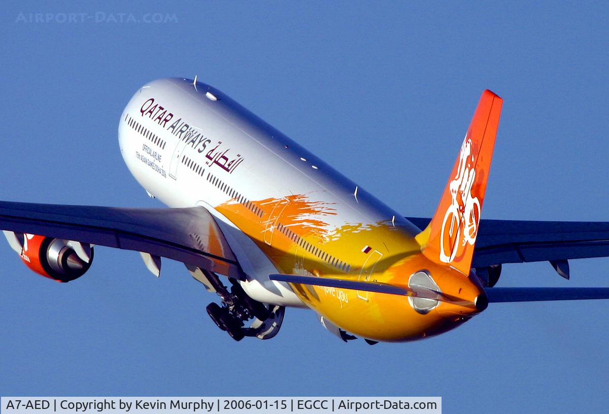 A7-AED, 2005 Airbus A330-302 C/N 680, Special liveried Qatar Airbus.