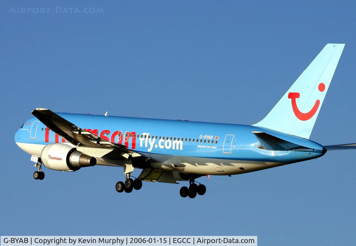 G-BYAB, 1991 Boeing 767-204 C/N 25139, Blasting off from 24L.