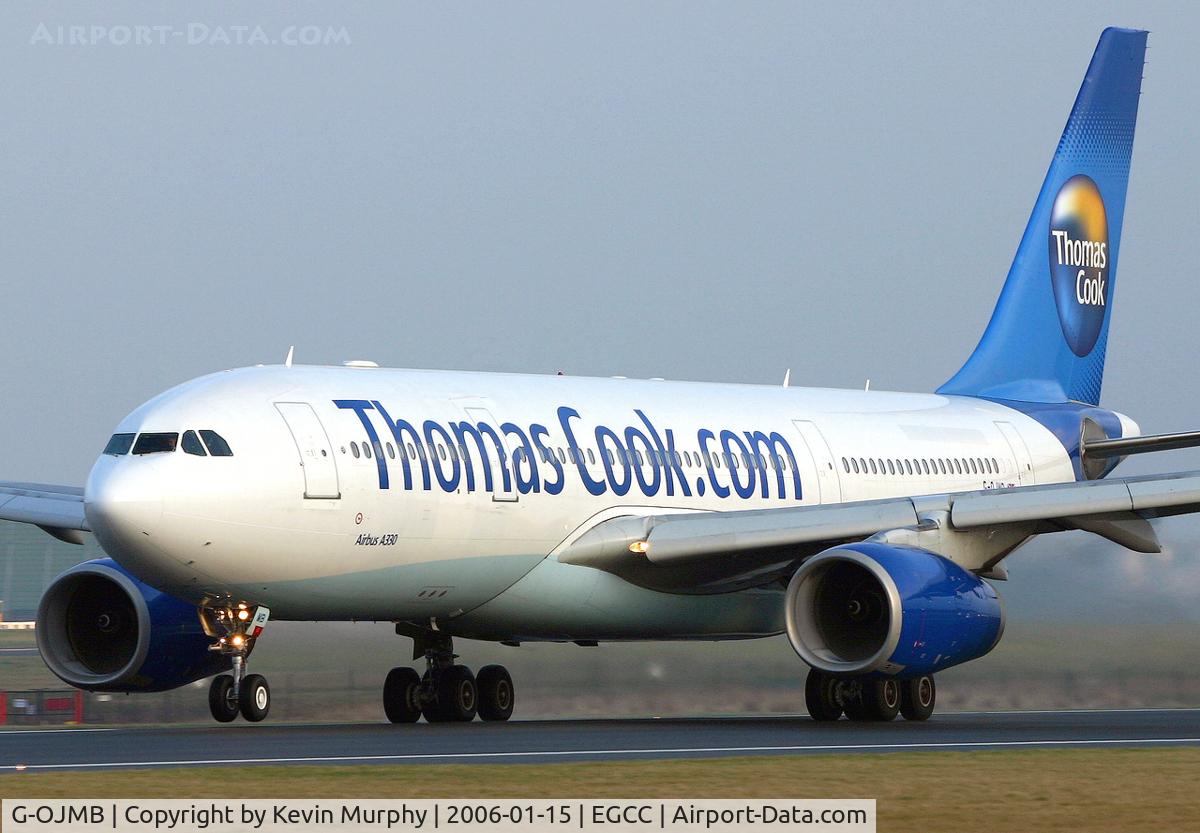 G-OJMB, 2001 Airbus A330-243 C/N 427, Powering down 24L.