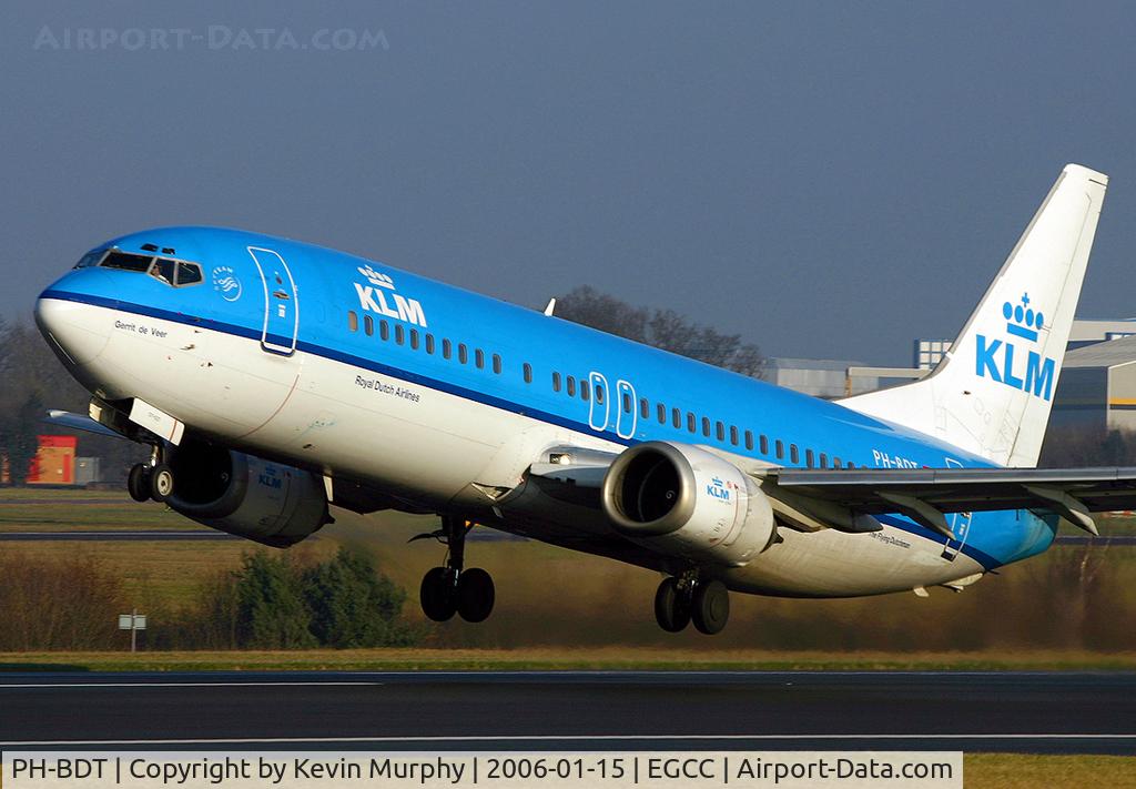 PH-BDT, 1989 Boeing 737-406 C/N 24530, Sharp take off from 24L.