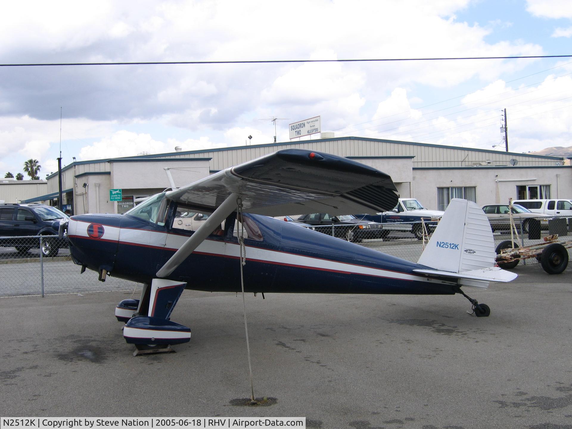 N2512K, 1947 Luscombe 8E Silvaire C/N 5239, Cirrus Group LLC 1947 Luscombe 8E at Reid-Hillview Airport, San Jose, CA