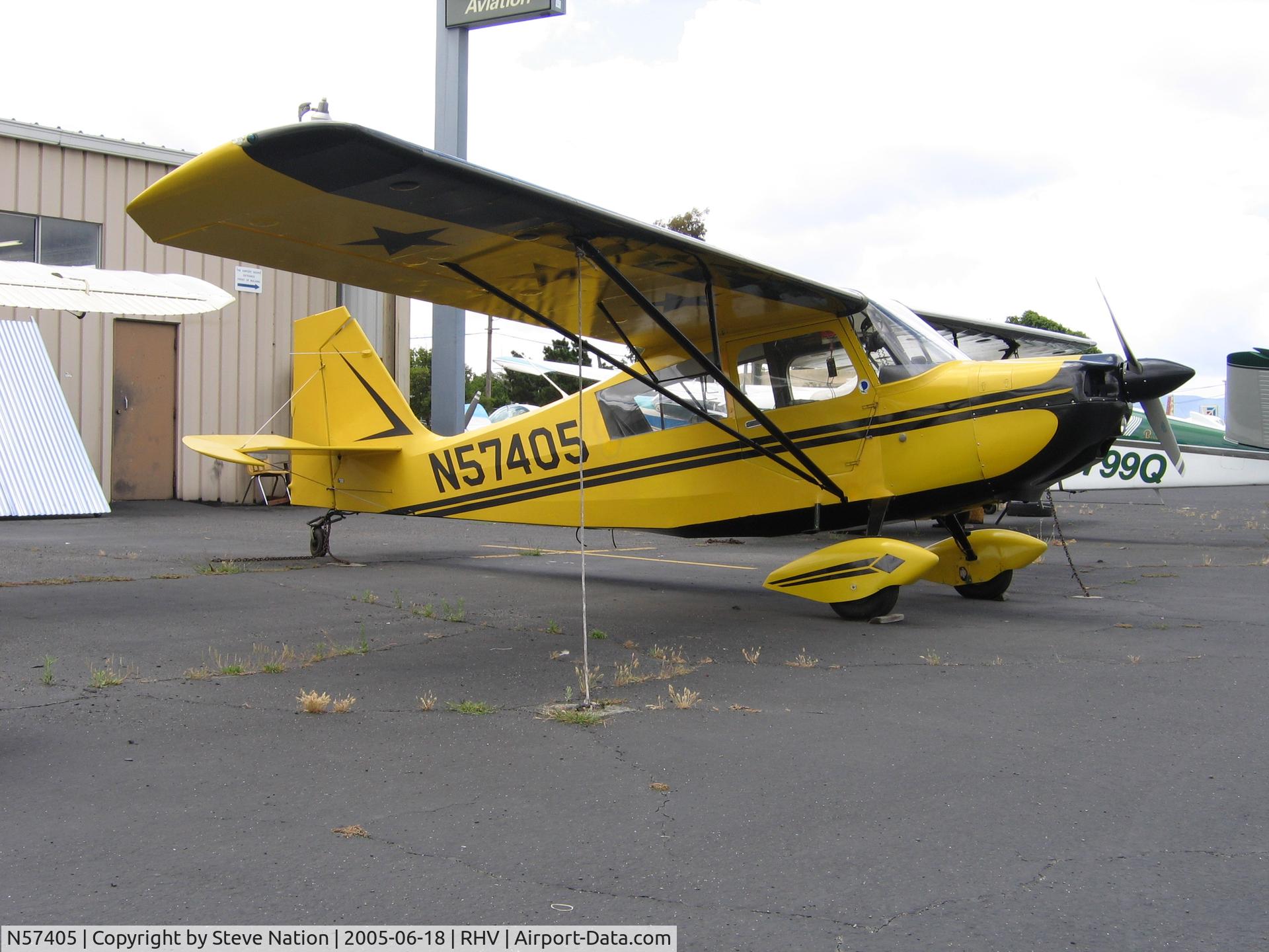 N57405, 1973 Bellanca 7KCAB Citabria C/N 371-73, 1973 Bellanca 7KCAB at Reid-Hillview Airport, San Jose, CA