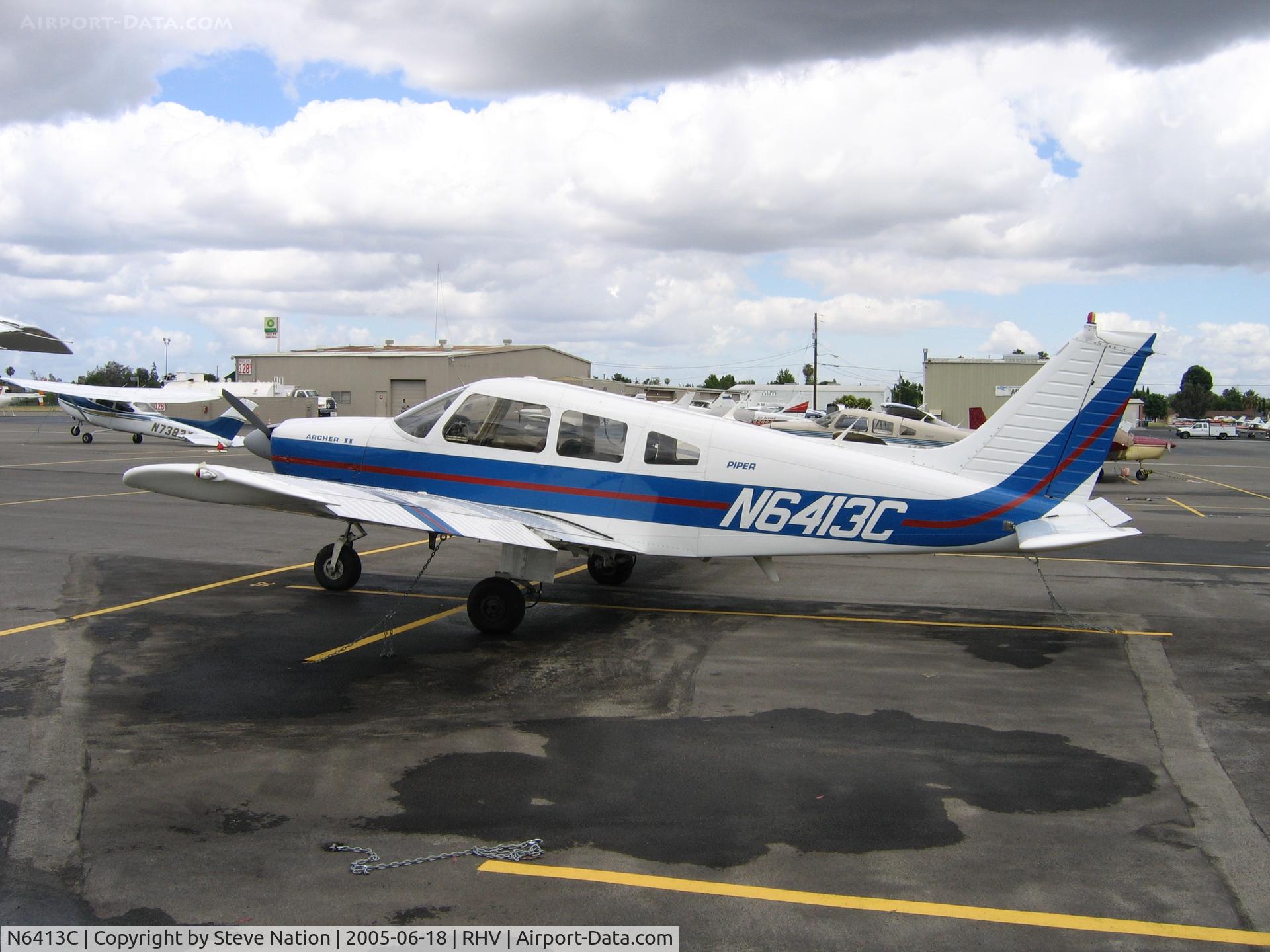 N6413C, 1978 Piper PA-28-181 C/N 28-7890372, JWA Enterprises 1978 Piper PA-28-181 Archer @ Reid-Hillview Airport, San Jose, CA. Sustained substantial damage Jul 3, 2006 when acft impacted terrain on attempted go-around at Butte Valley Airport, Dorris, CA. Four onboard OK.
