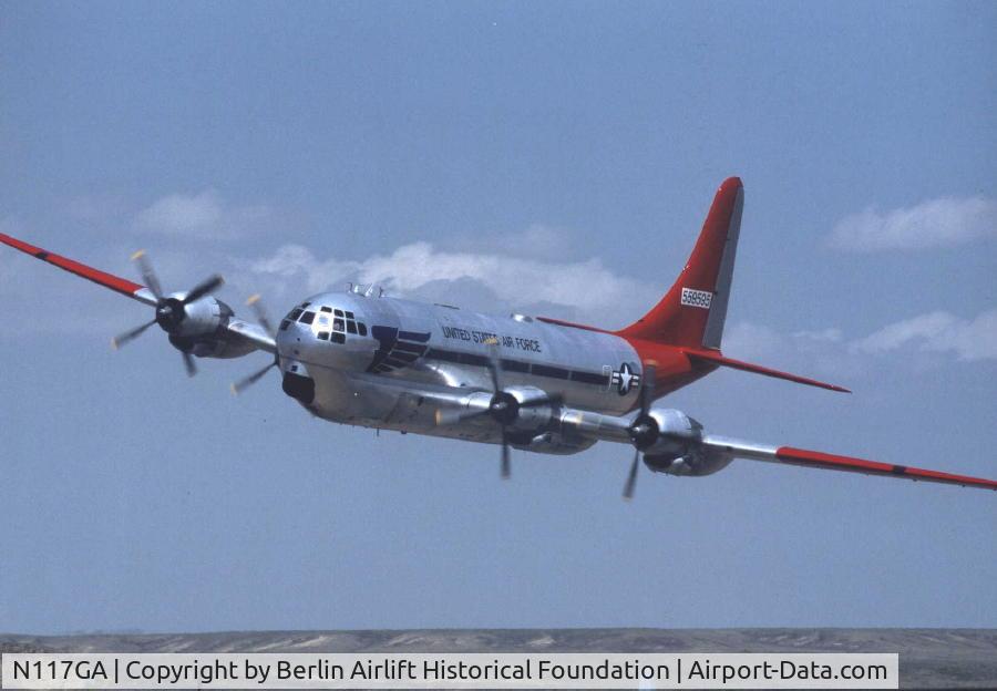 N117GA, 1952 Boeing C-97G (367-76-66) Stratofreighter C/N 16749, Low Pass