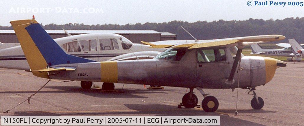 N150FL, 1969 Cessna 150J C/N 15070938, Parked on the civilian ramp at Elizabeth City, NC