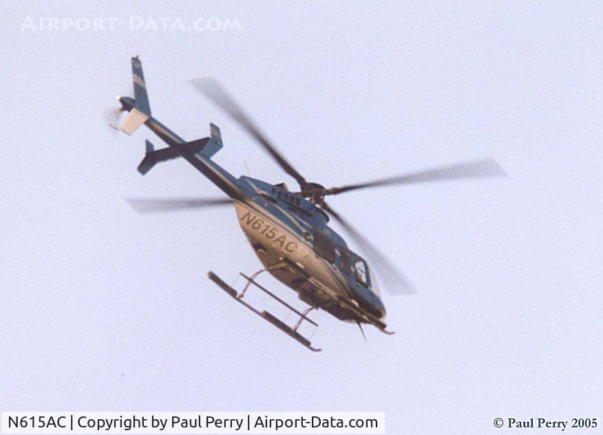 N615AC, 1997 Bell 407 C/N 53174, Seen whizzing around Ahoskie, one of the many helos in my sky