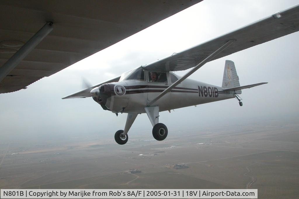 N801B, 1950 Luscombe 8F Silvaire C/N 6731, Josh over Platte Valley