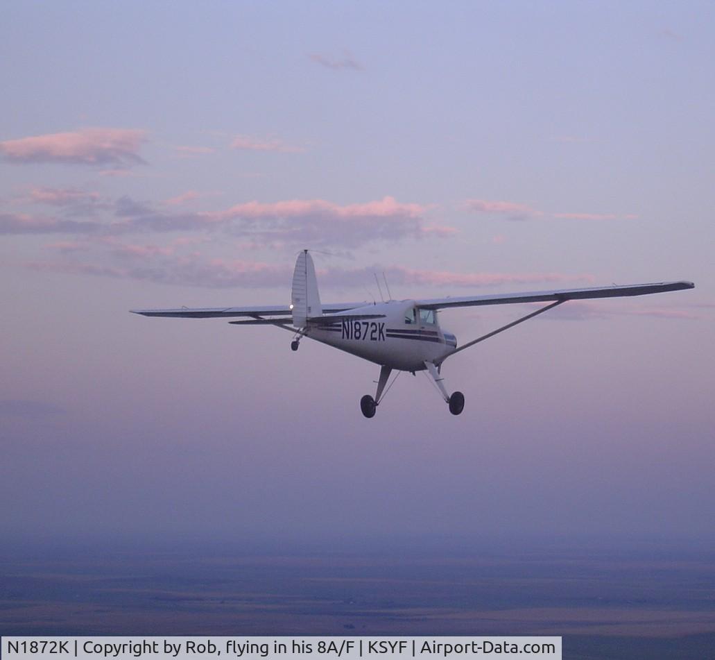 N1872K, 1947 Luscombe 8E Silvaire C/N 4599, Over St. Francis, KS
